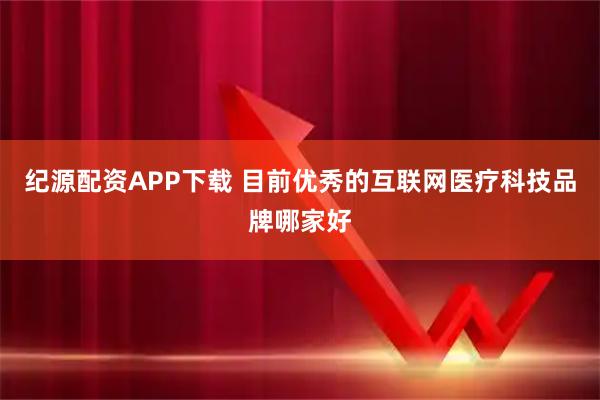 纪源配资APP下载 目前优秀的互联网医疗科技品牌哪家好